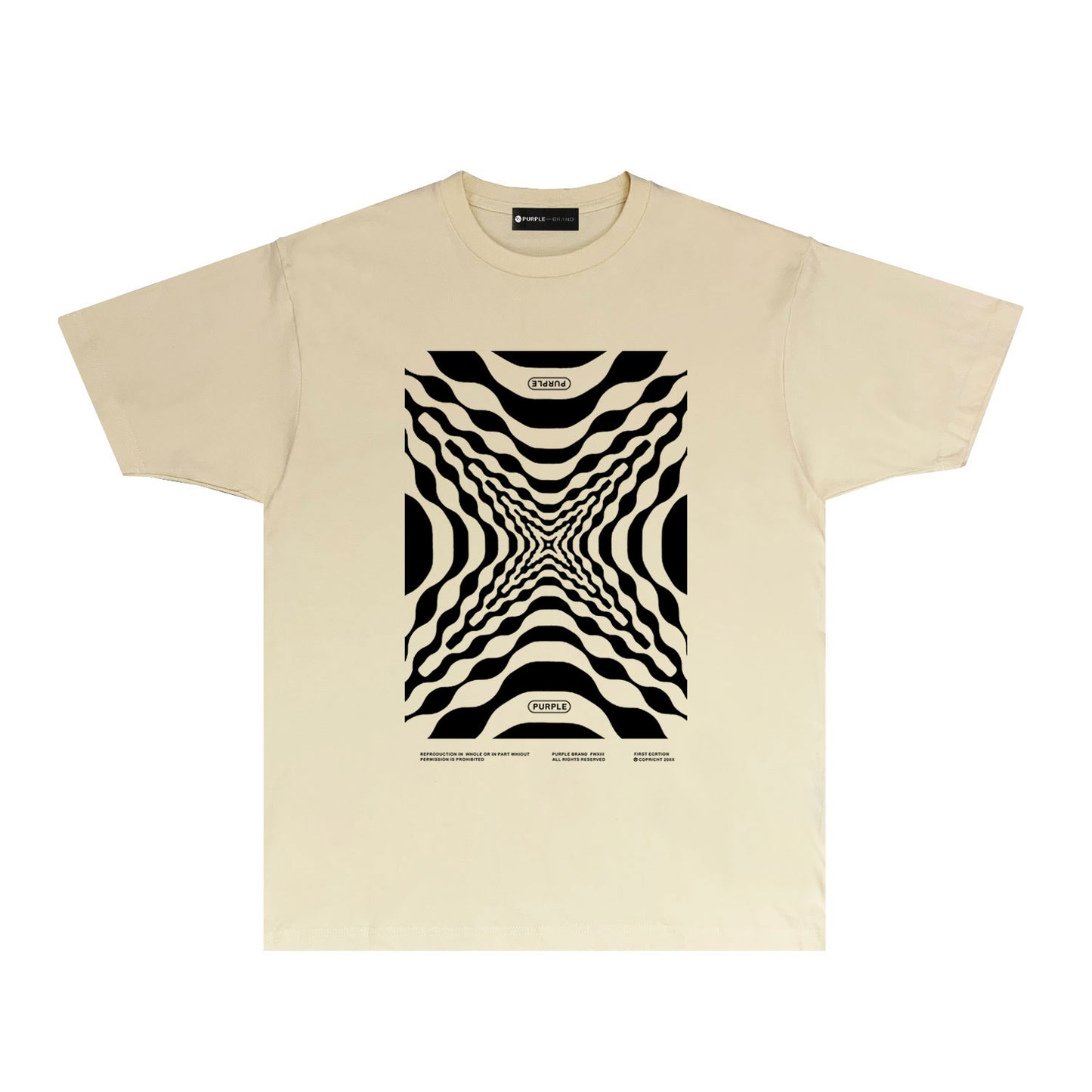 Purple Perspective Graphic T Shirt Short Sleeve Casual Streetwear Tee PUR037