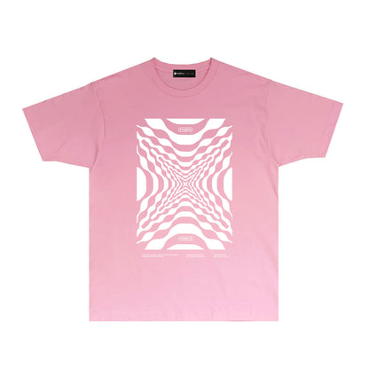 Purple Perspective Graphic T Shirt Short Sleeve Casual Streetwear Tee PUR037