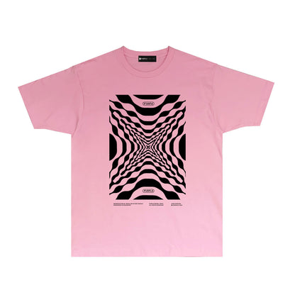 Purple Perspective Graphic T Shirt Short Sleeve Casual Streetwear Tee PUR037