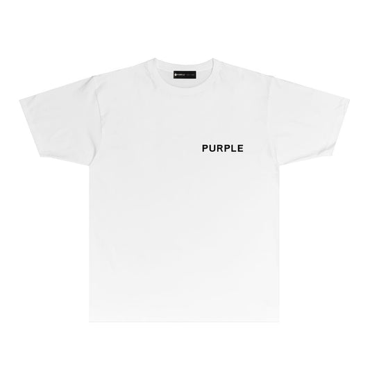Purple Tire Track Graphic T-Shirt Short Sleeve Casual Streetwear Tee PUR042
