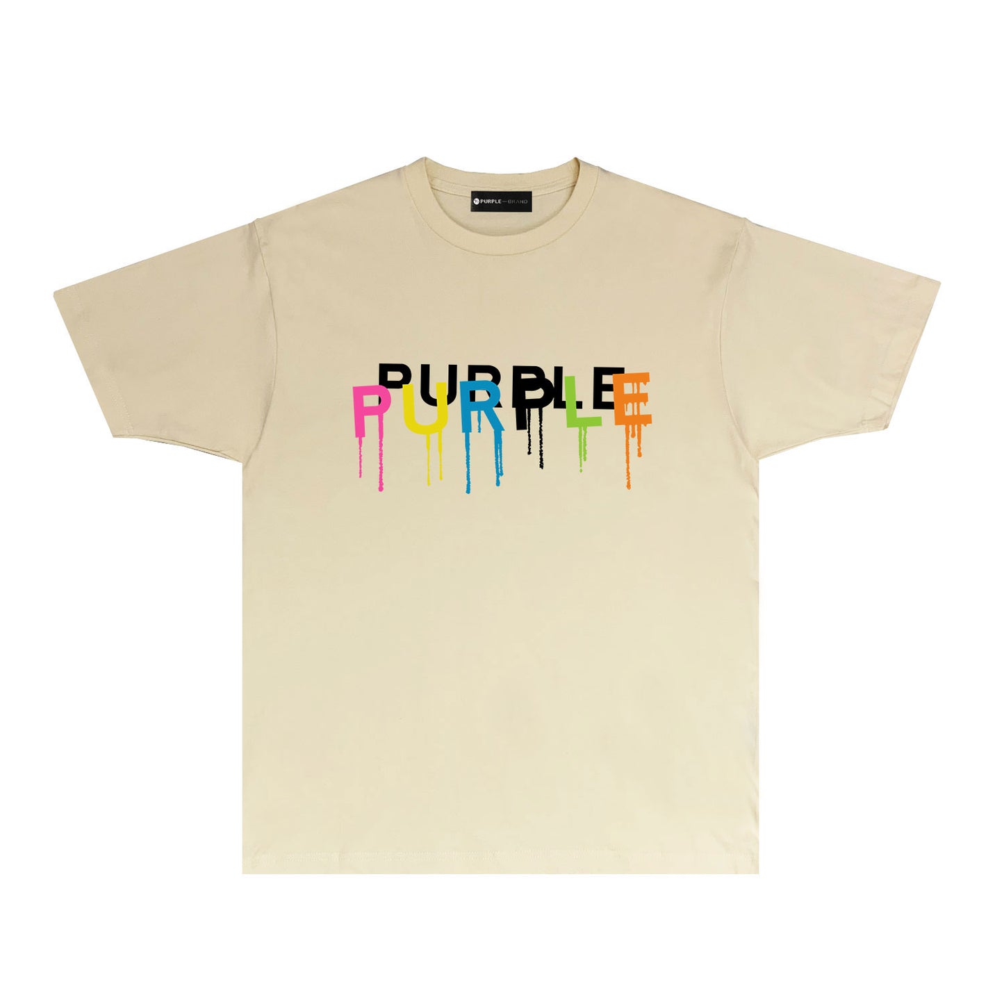 Purple Colorful Snake Paint Splash Graphic T-Shirt Short Sleeve Casual Streetwear Tee PUR044