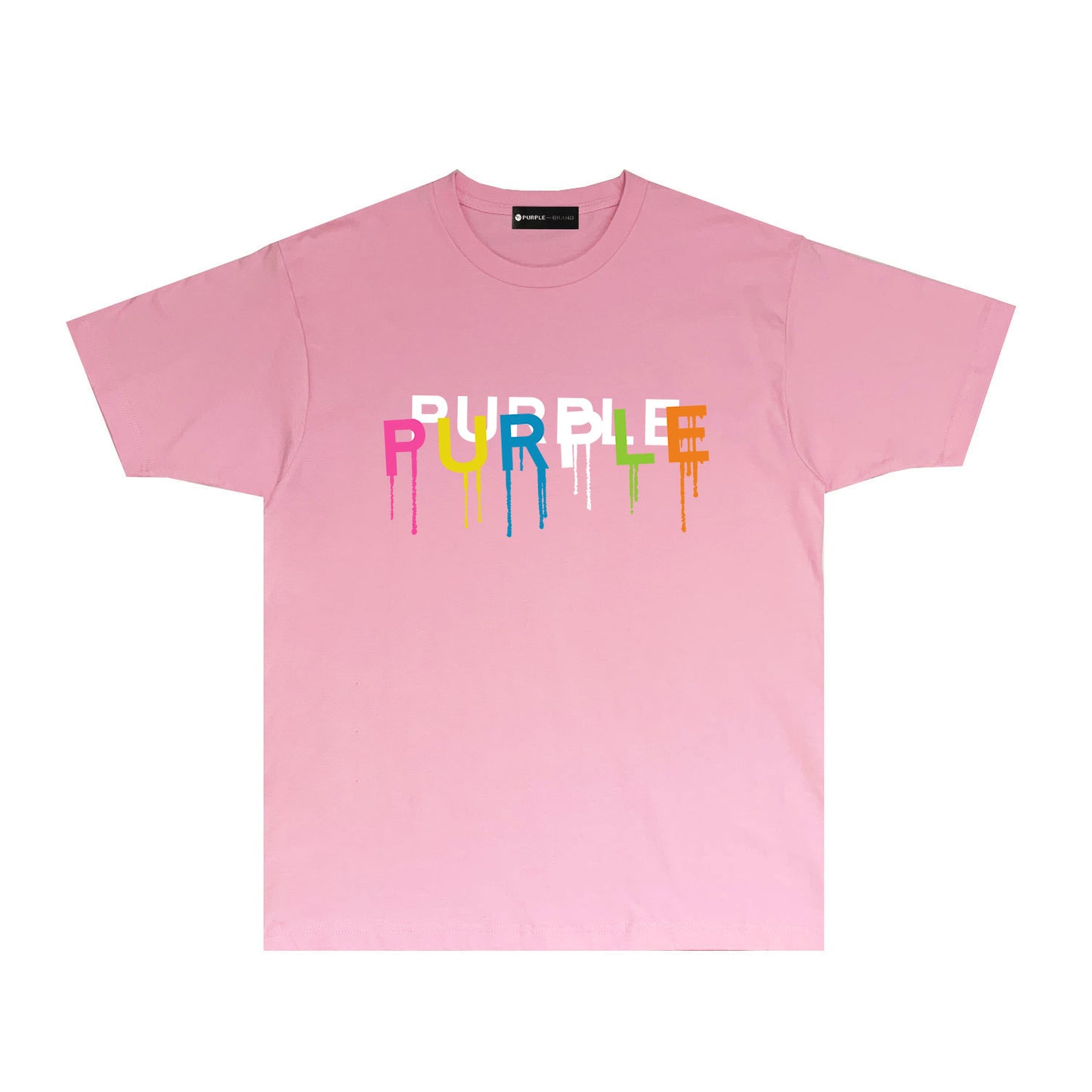 Purple Colorful Snake Paint Splash Graphic T-Shirt Short Sleeve Casual Streetwear Tee PUR044