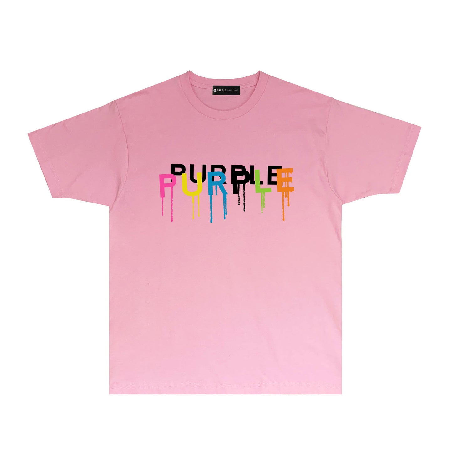 Purple Colorful Snake Paint Splash Graphic T-Shirt Short Sleeve Casual Streetwear Tee PUR044