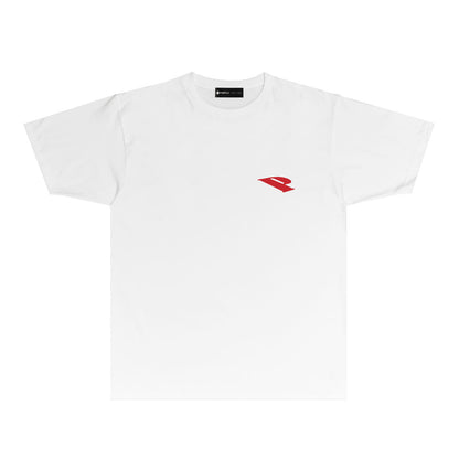 Purple Black Ink Tree Graphic T-Shirt Short Sleeve Casual Streetwear Tee PUR045