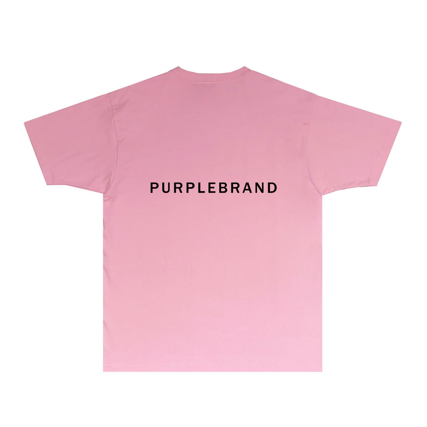Purple Thin Letter Graphic T-Shirt Short Sleeve Casual Streetwear Tee PUR050