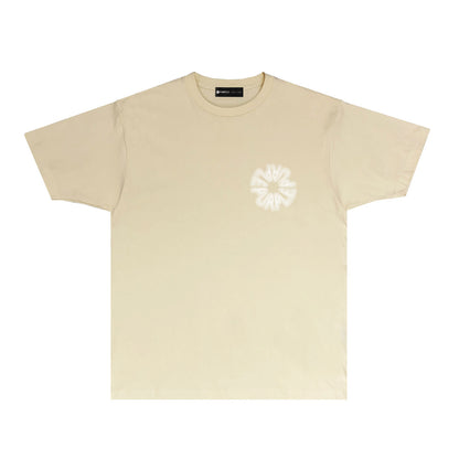 Purple Phantom Letter Graphic T-Shirt Short Sleeve Casual Streetwear Tee PUR055