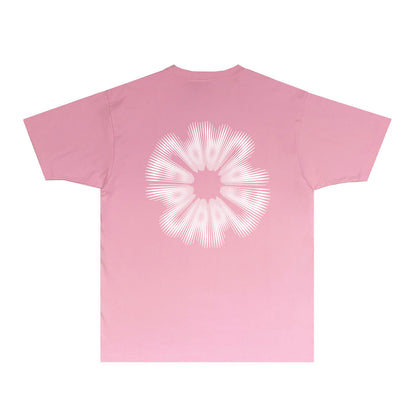 Purple Phantom Letter Graphic T-Shirt Short Sleeve Casual Streetwear Tee PUR055