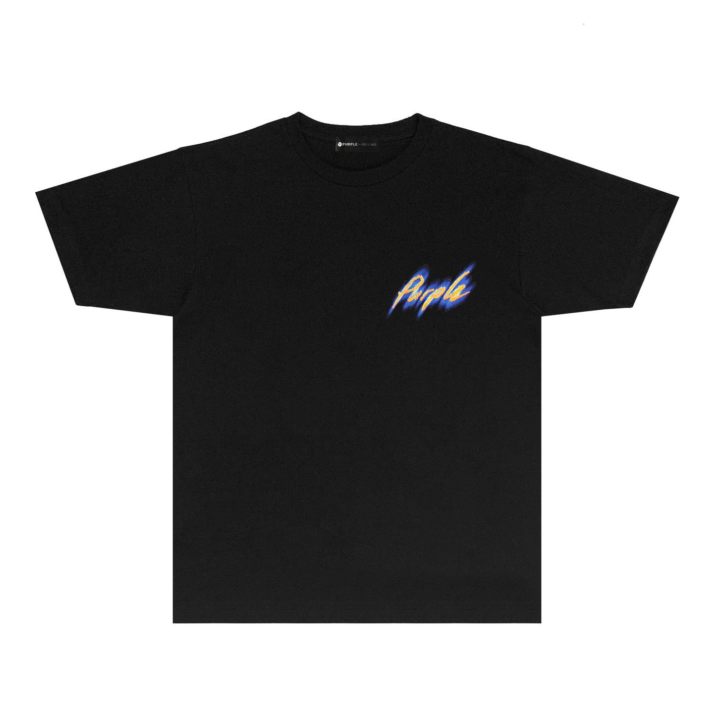 Purple Aurora Small Letter Graphic T-Shirt Short Sleeve Casual Streetwear Tee PUR071