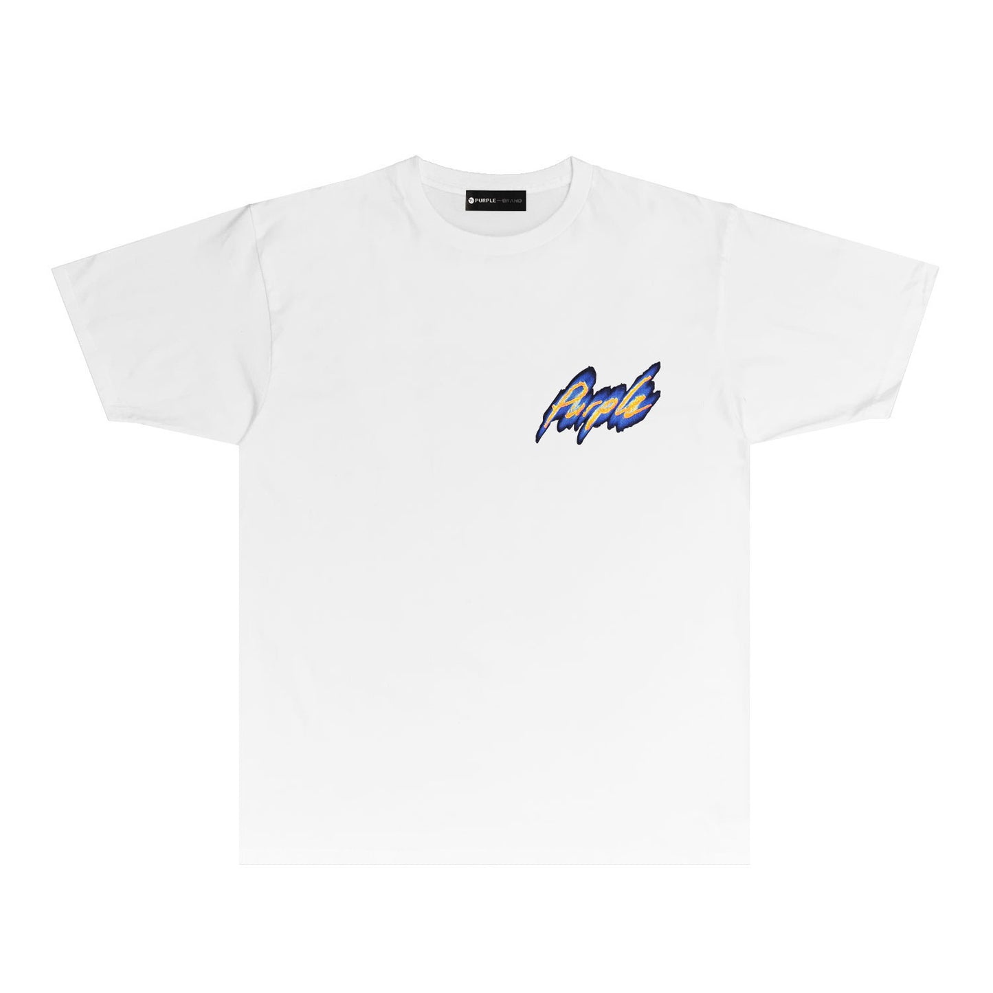 Purple Aurora Small Letter Graphic T-Shirt Short Sleeve Casual Streetwear Tee PUR071
