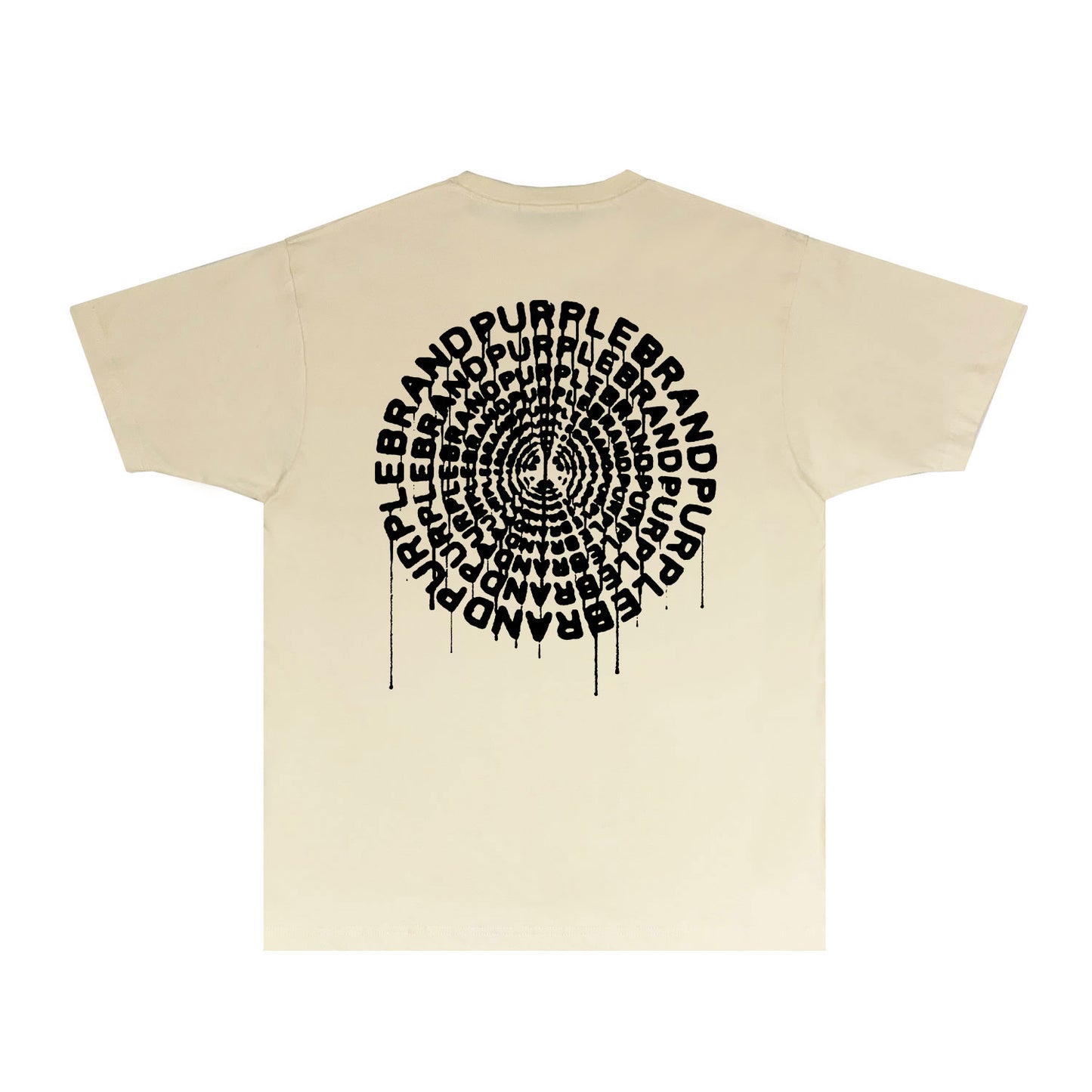 Purple Paint Splash Disc Graphic T-Shirt Short Sleeve Casual Streetwear Tee PUR074