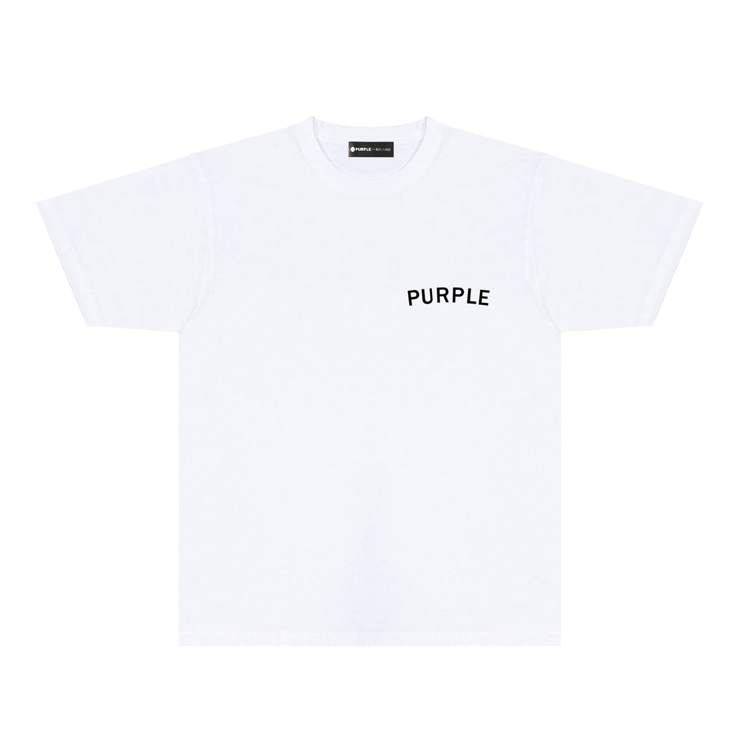 Purple Oversized Letter Graphic T-Shirt Short Sleeve Casual Streetwear Tee PUR083