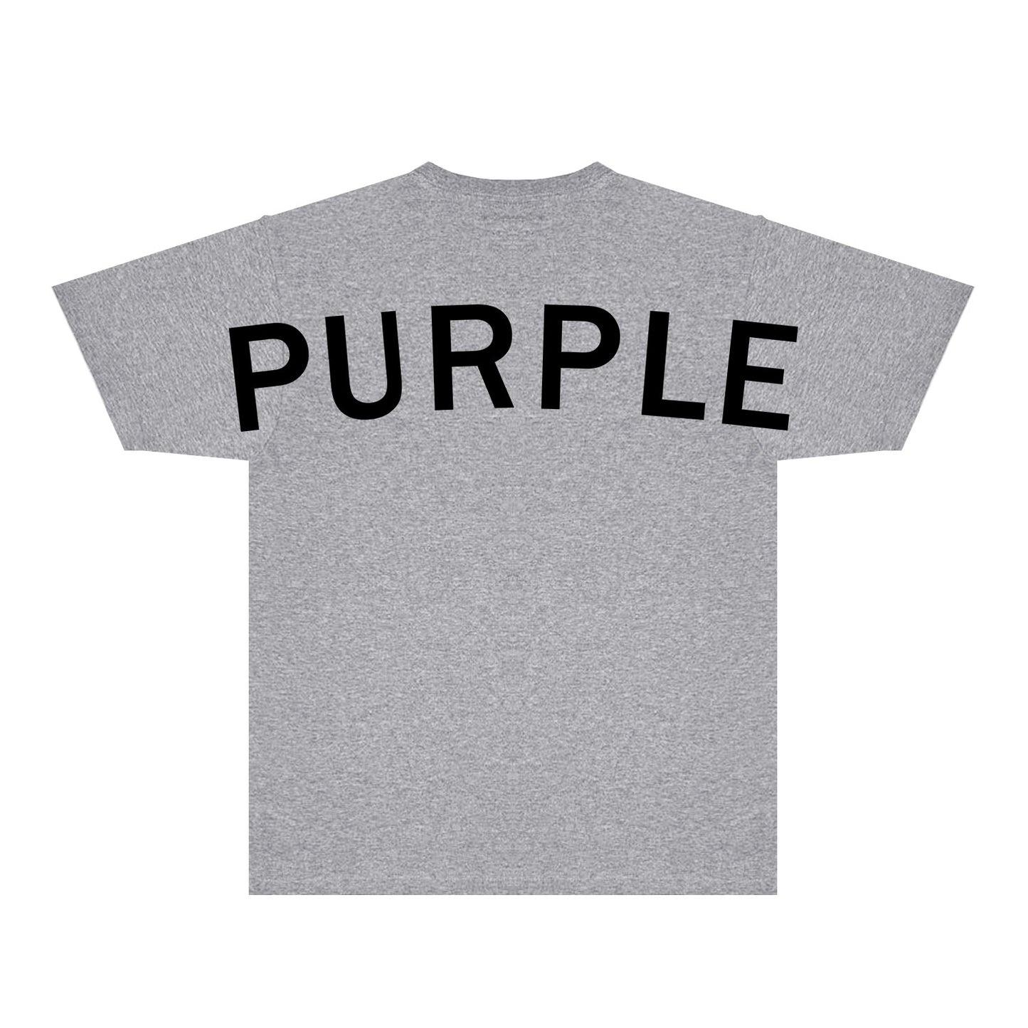 Purple Oversized Letter Graphic T-Shirt Short Sleeve Casual Streetwear Tee PUR083