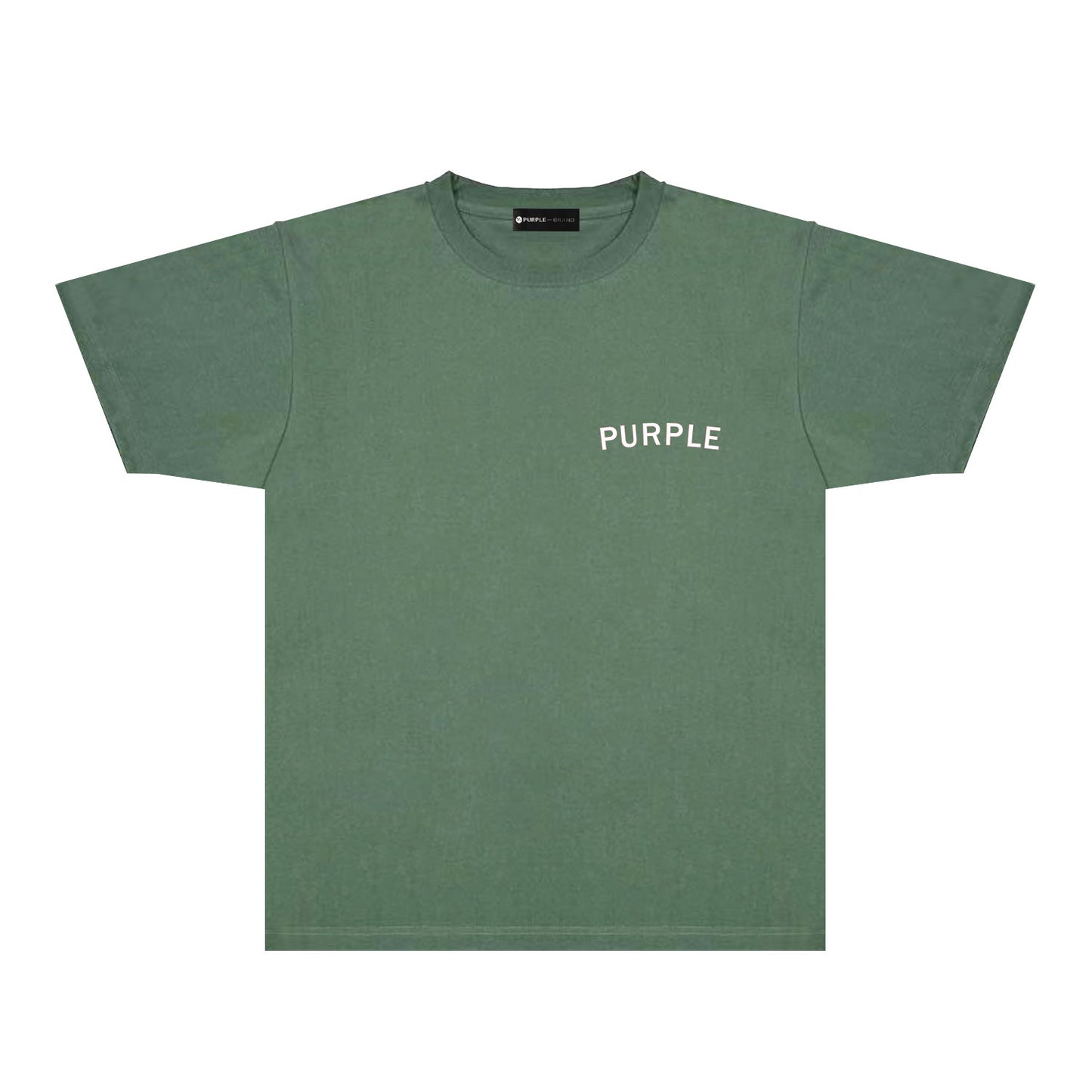 Purple Oversized Letter Graphic T-Shirt Short Sleeve Casual Streetwear Tee PUR083