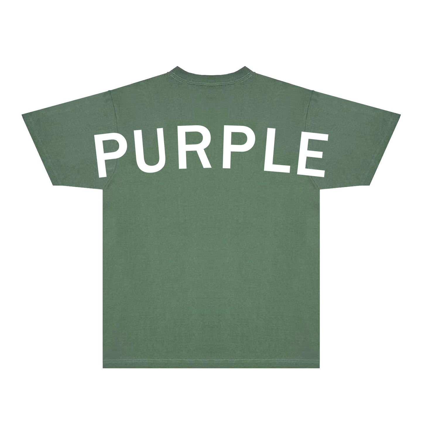Purple Oversized Letter Graphic T-Shirt Short Sleeve Casual Streetwear Tee PUR083