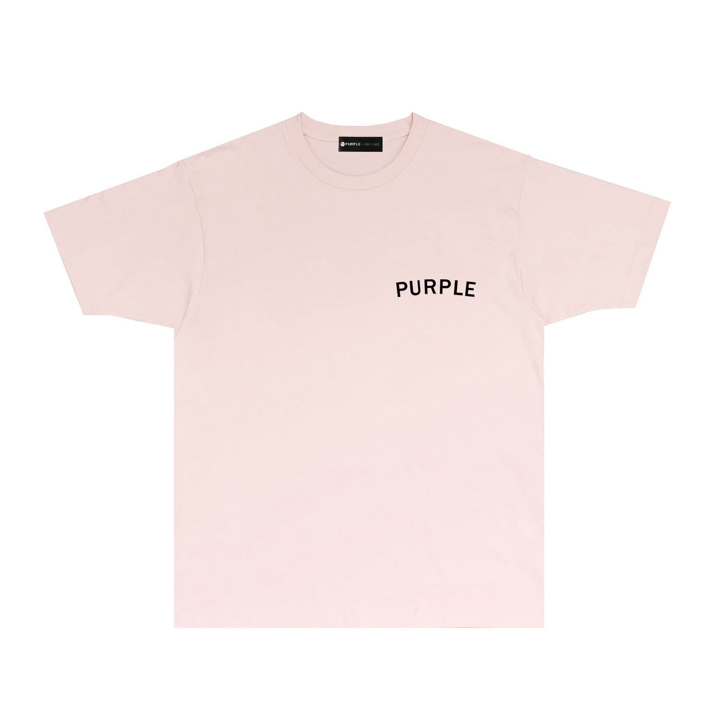 Purple Oversized Letter Graphic T-Shirt Short Sleeve Casual Streetwear Tee PUR083