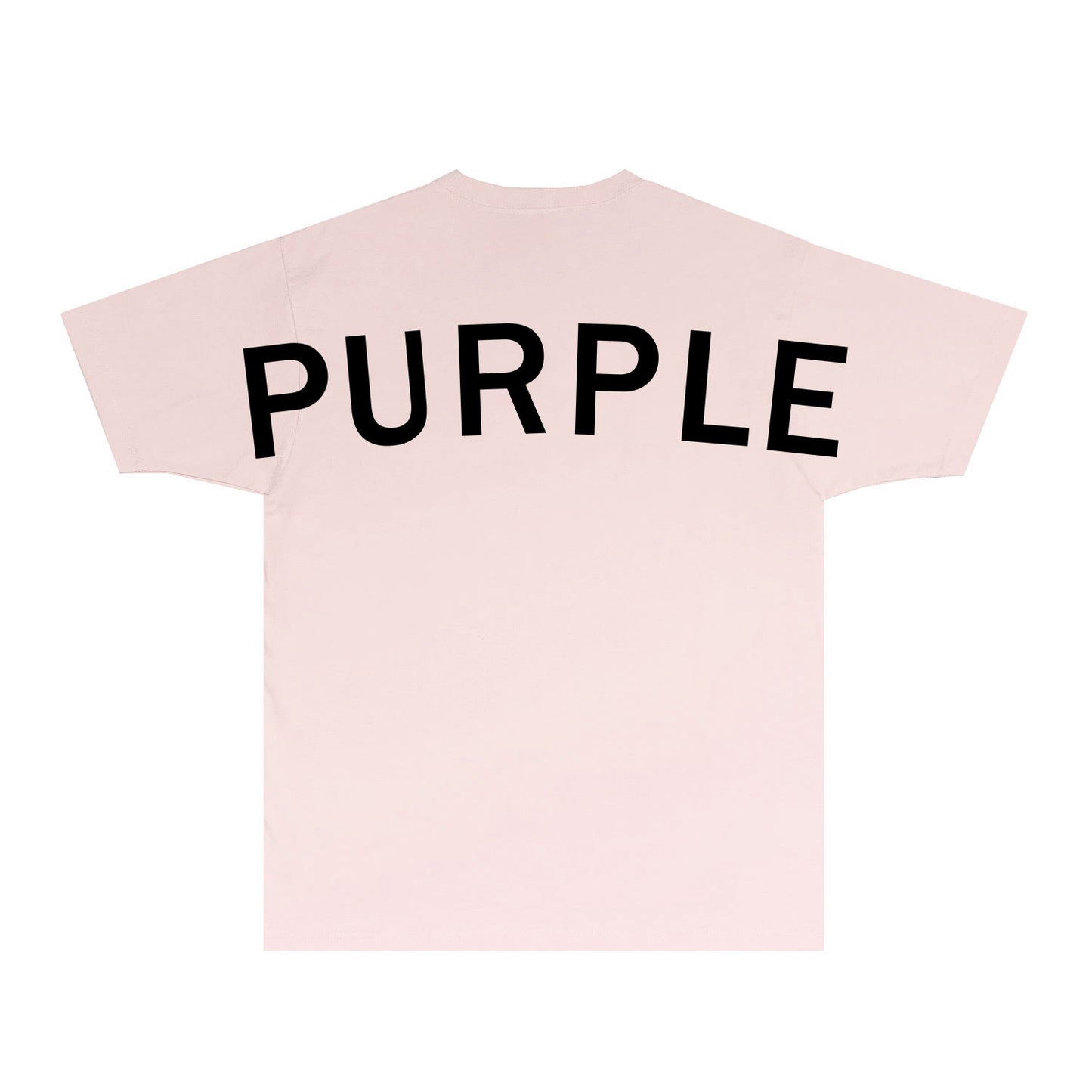 Purple Oversized Letter Graphic T-Shirt Short Sleeve Casual Streetwear Tee PUR083
