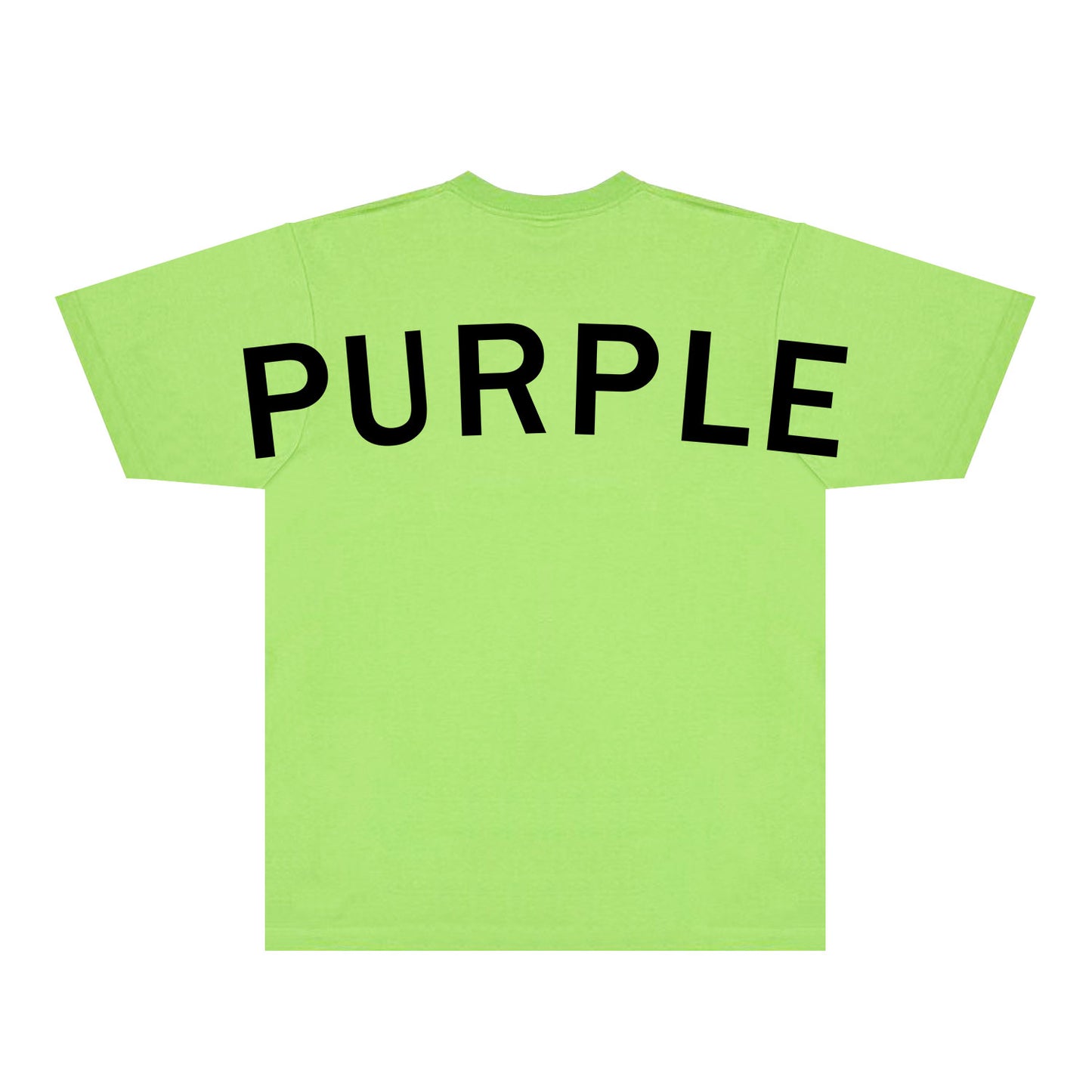 Purple Oversized Letter Graphic T-Shirt Short Sleeve Casual Streetwear Tee PUR083