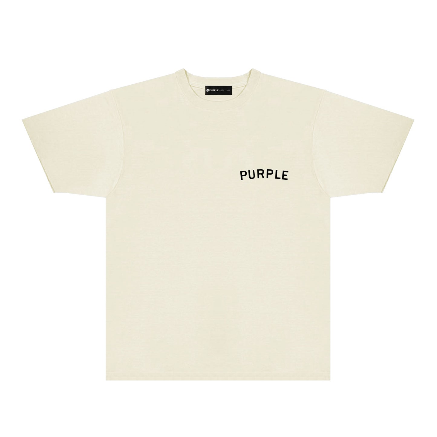 Purple Oversized Letter Graphic T-Shirt Short Sleeve Casual Streetwear Tee PUR083