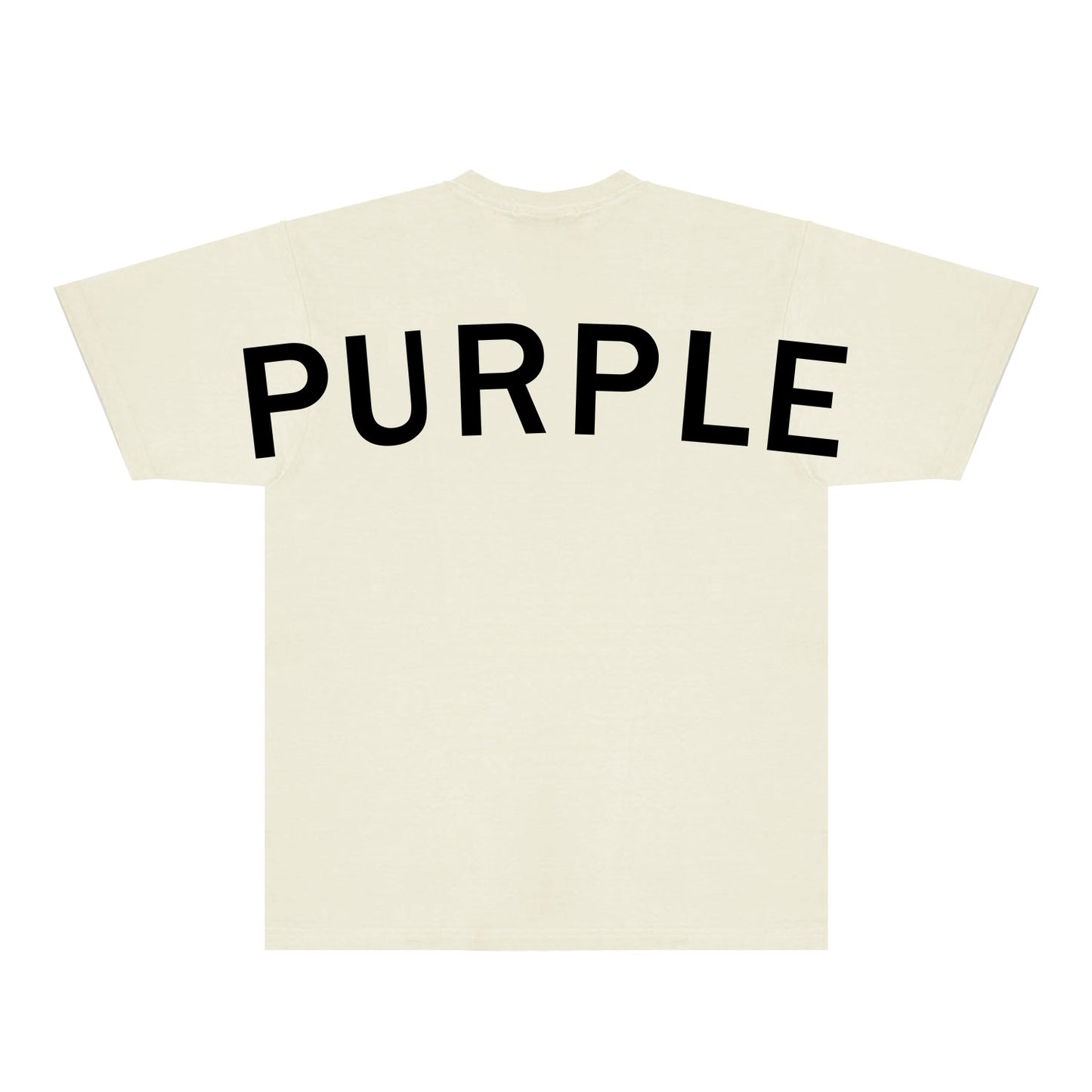 Purple Oversized Letter Graphic T-Shirt Short Sleeve Casual Streetwear Tee PUR083