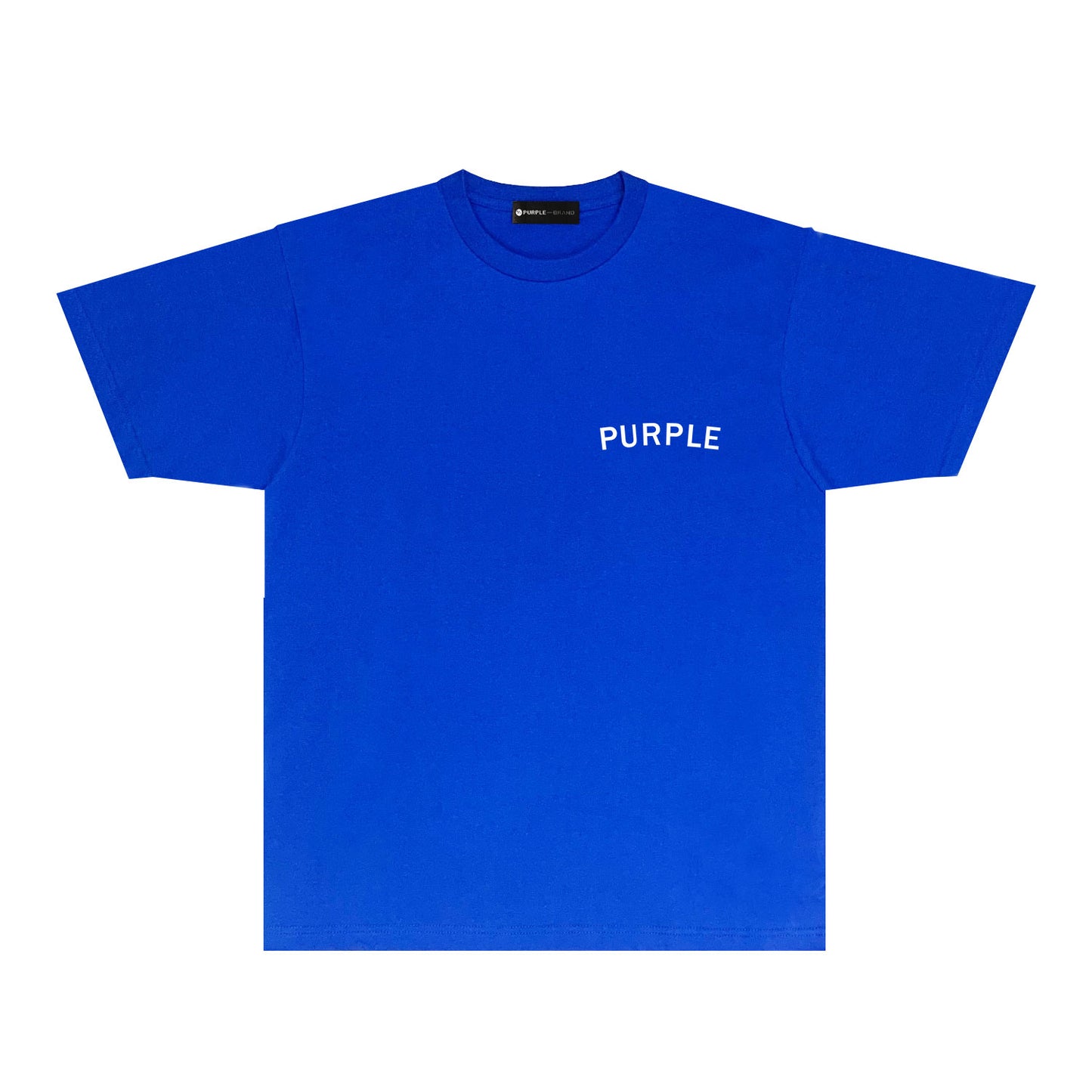 Purple Oversized Letter Graphic T-Shirt Short Sleeve Casual Streetwear Tee PUR083