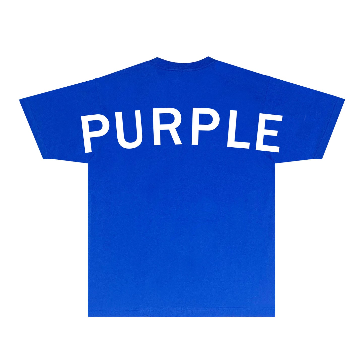 Purple Oversized Letter Graphic T-Shirt Short Sleeve Casual Streetwear Tee PUR083