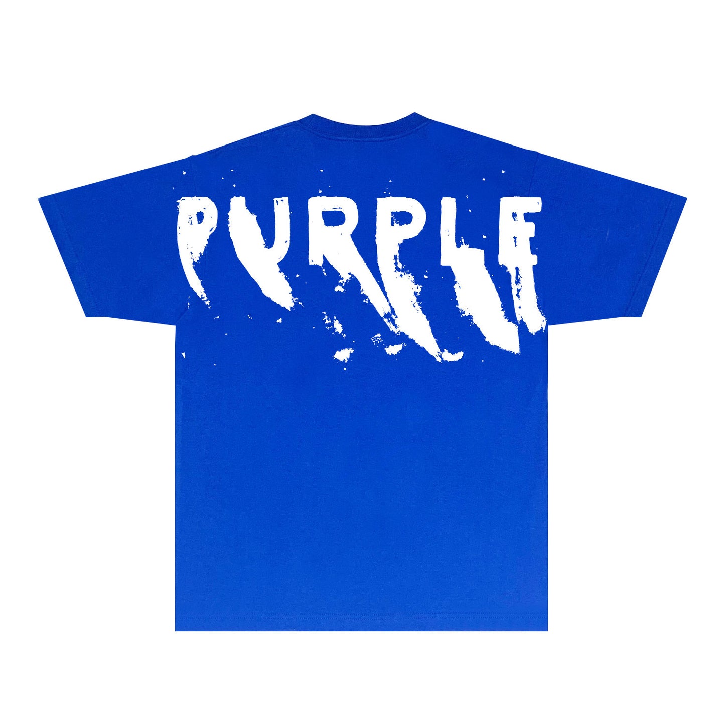 Purple Oversized Graffiti Graphic T-Shirt Short Sleeve Casual Streetwear Tee PUR084
