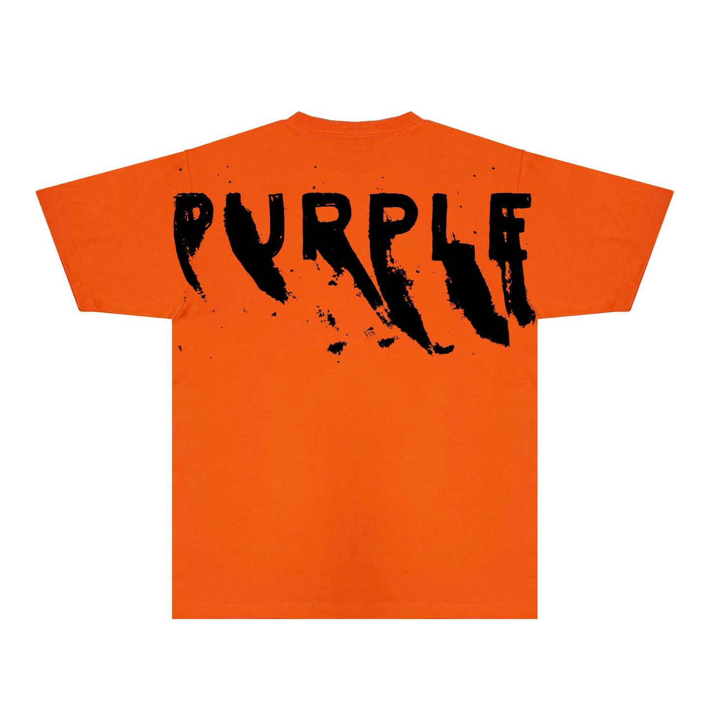 Purple Oversized Graffiti Graphic T-Shirt Short Sleeve Casual Streetwear Tee PUR084