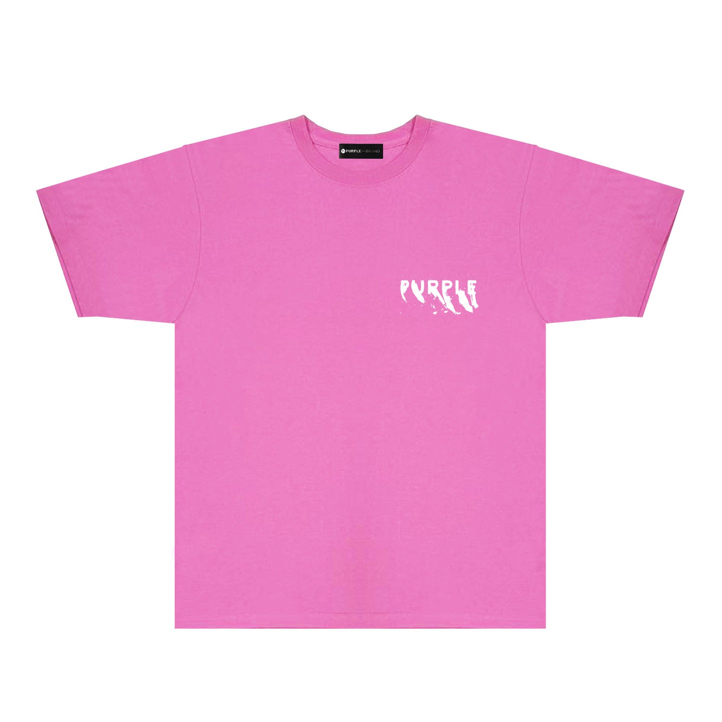 Purple Oversized Graffiti Graphic T-Shirt Short Sleeve Casual Streetwear Tee PUR084