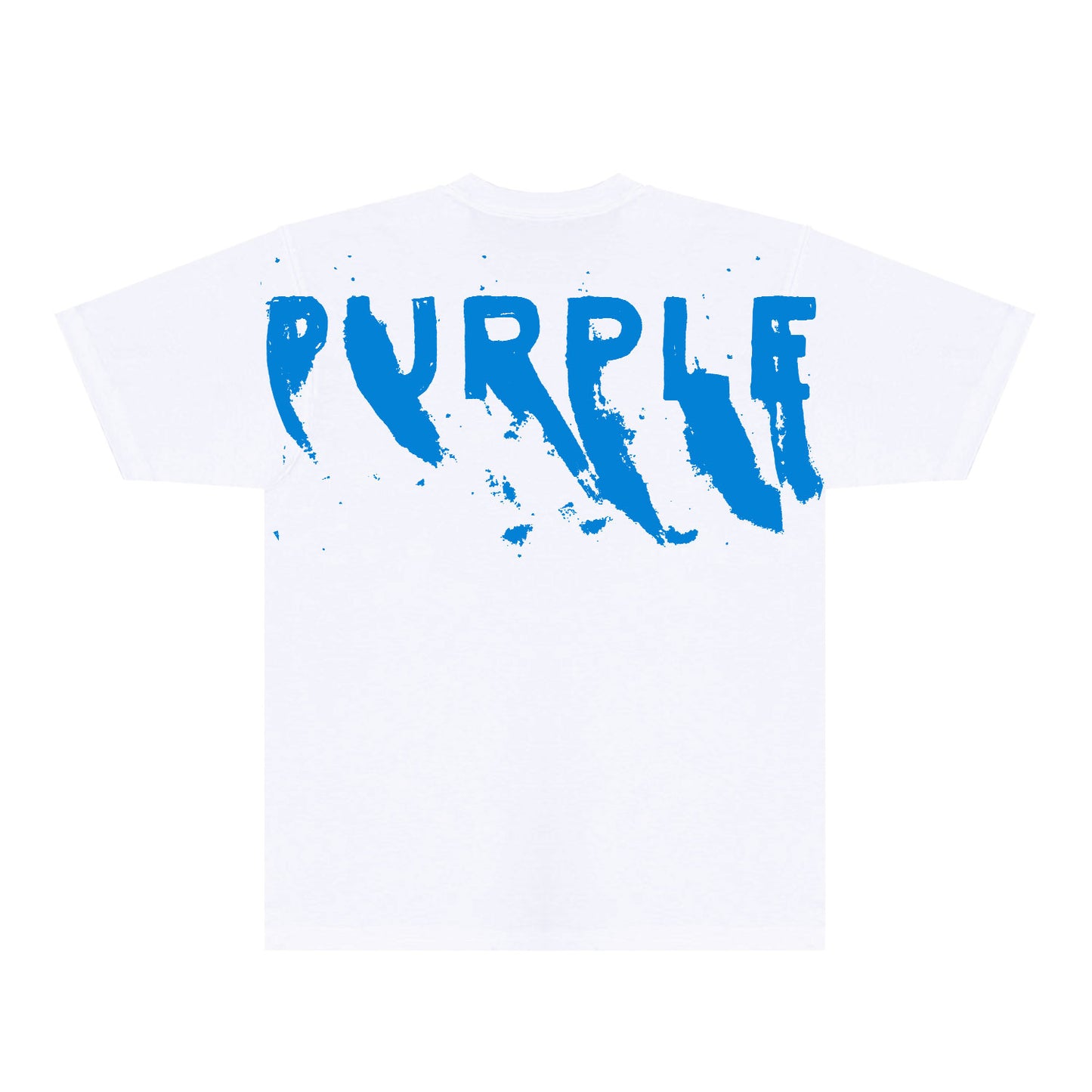 Purple Oversized Graffiti Graphic T-Shirt Short Sleeve Casual Streetwear Tee PUR084