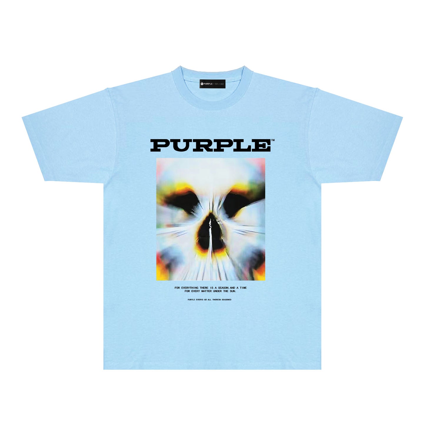 Purple Abstract Cute Pet Graphic T-Shirt Short Sleeve Casual Streetwear Tee PUR091