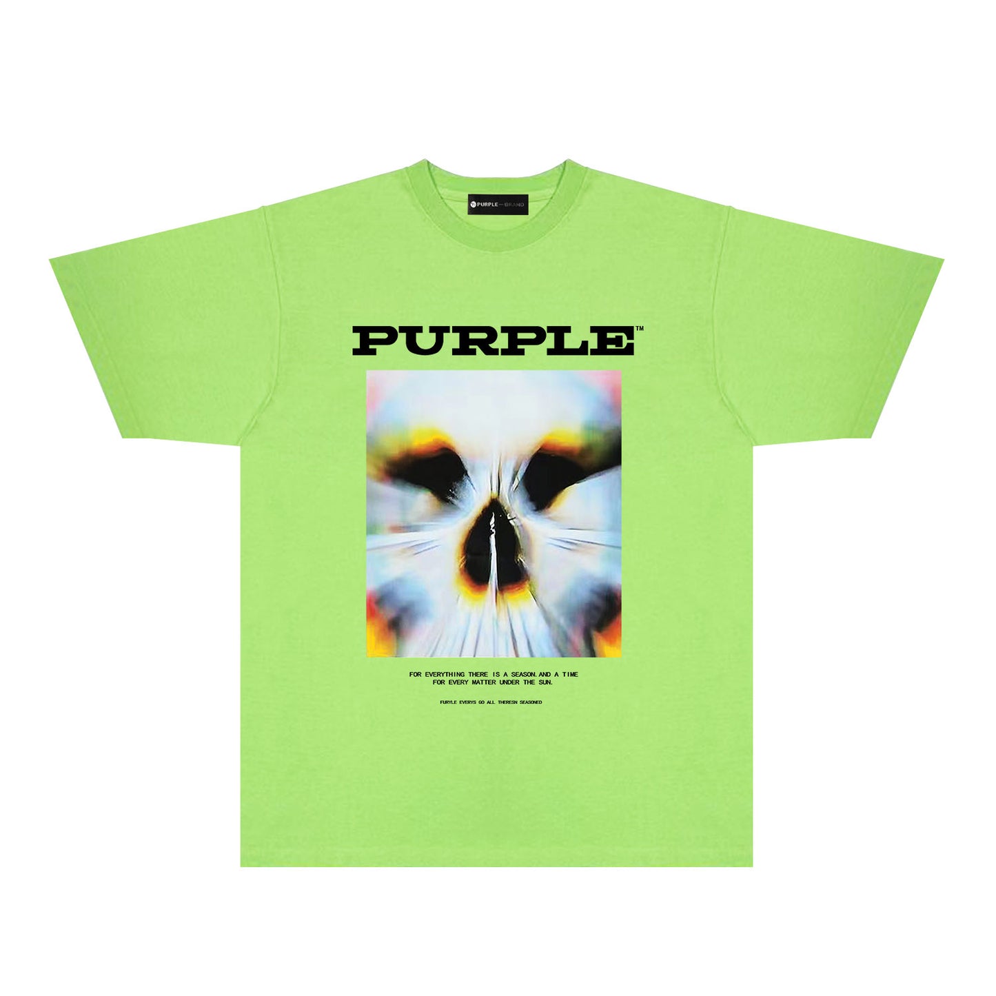 Purple Abstract Cute Pet Graphic T-Shirt Short Sleeve Casual Streetwear Tee PUR091