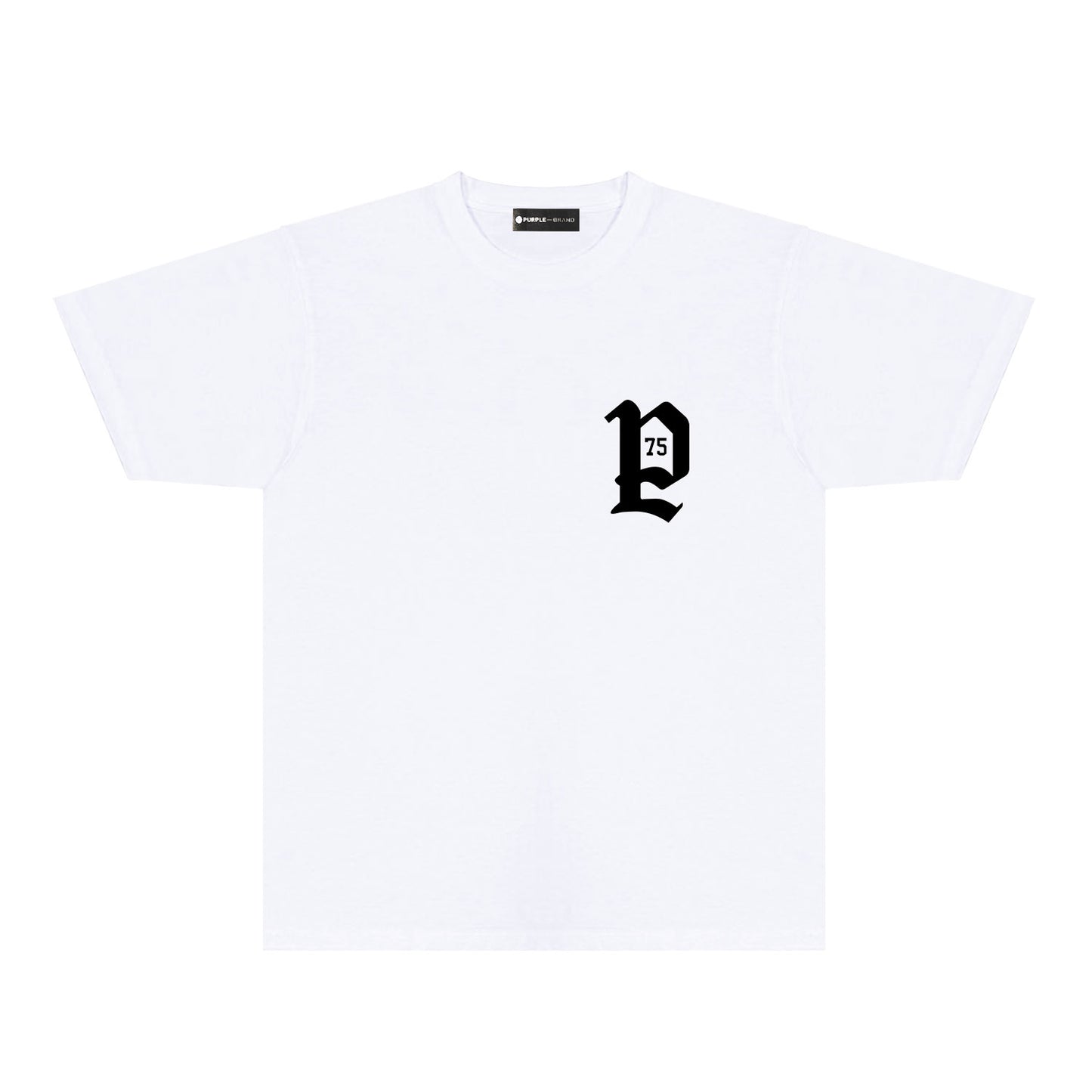 Purple Artistic Typography Graphic T-Shirt Short Sleeve Casual Streetwear Tee PUR095