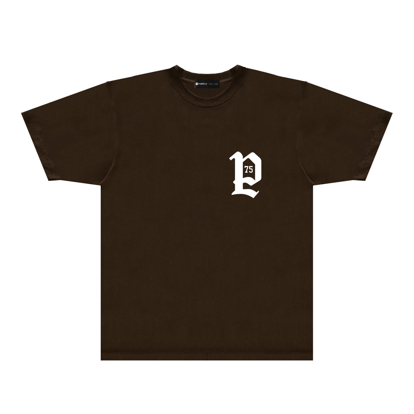 Purple Artistic Typography Graphic T-Shirt Short Sleeve Casual Streetwear Tee PUR095