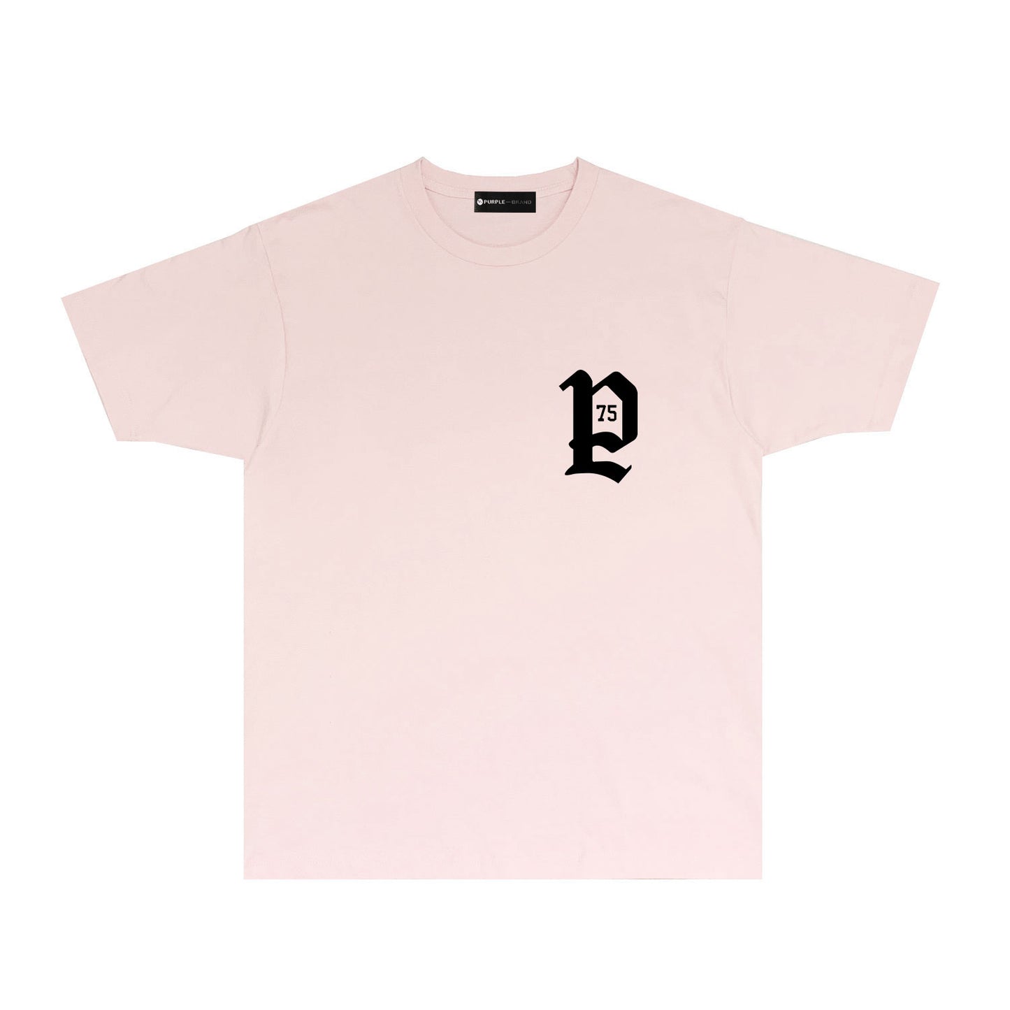 Purple Artistic Typography Graphic T-Shirt Short Sleeve Casual Streetwear Tee PUR095