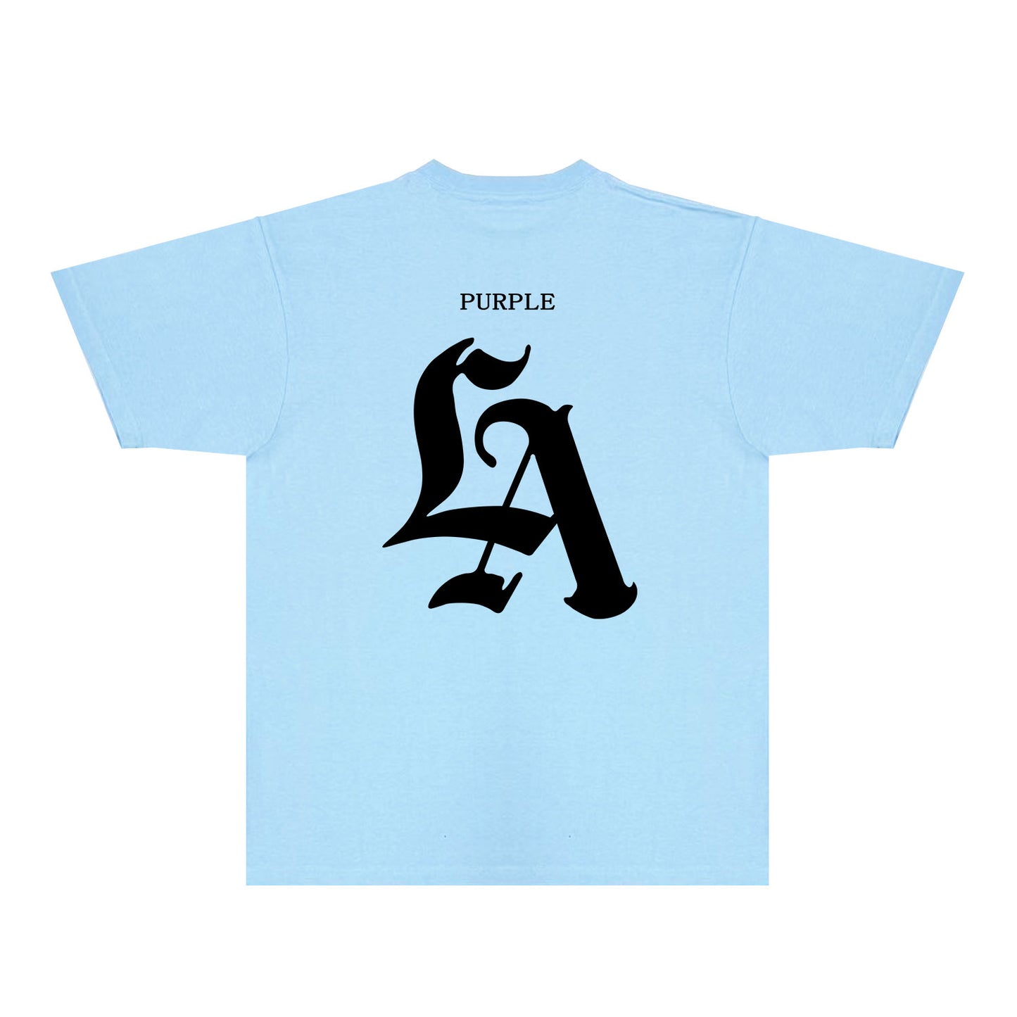 Purple Artistic Typography Graphic T-Shirt Short Sleeve Casual Streetwear Tee PUR095