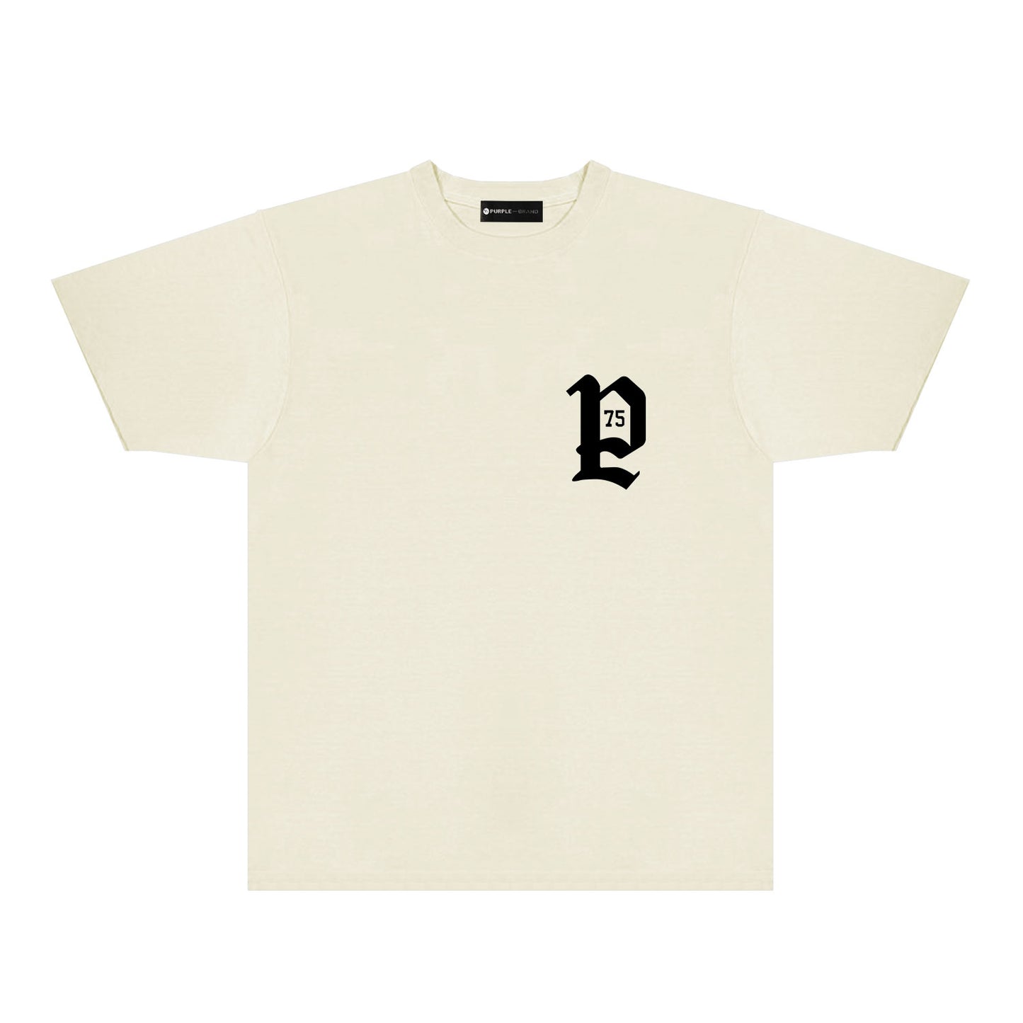 Purple Artistic Typography Graphic T-Shirt Short Sleeve Casual Streetwear Tee PUR095