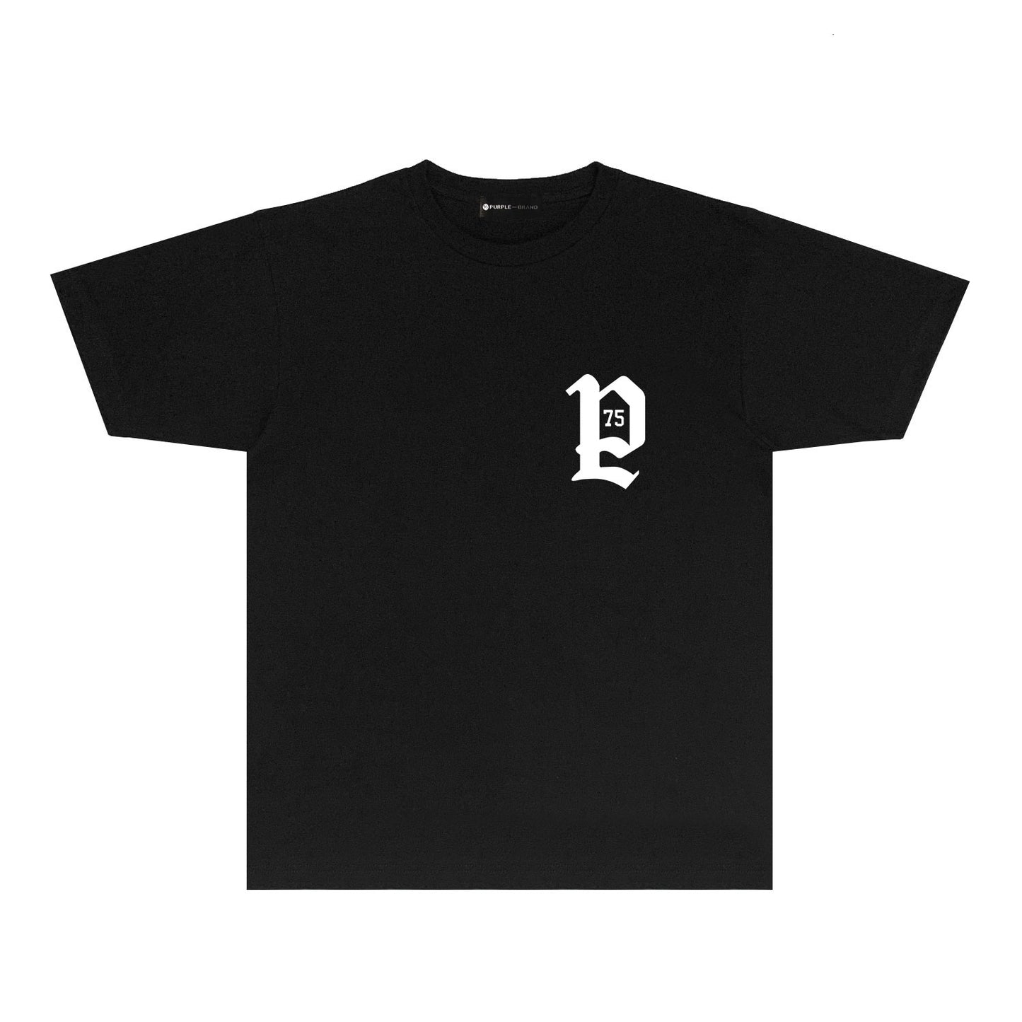 Purple Artistic Typography Graphic T-Shirt Short Sleeve Casual Streetwear Tee PUR095