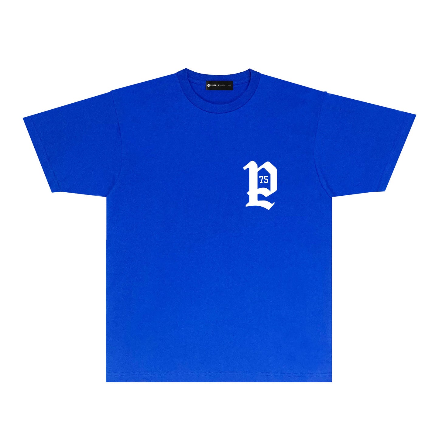 Purple Artistic Typography Graphic T-Shirt Short Sleeve Casual Streetwear Tee PUR095