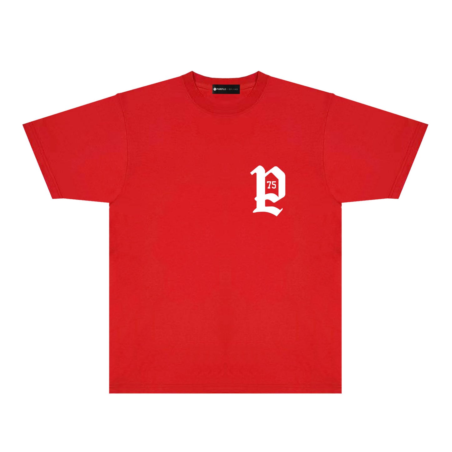 Purple Artistic Typography Graphic T-Shirt Short Sleeve Casual Streetwear Tee PUR095