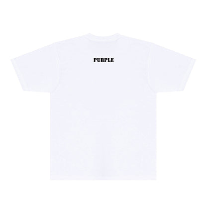 Purple Golden Rose Graphic T-Shirt Short Sleeve Casual Streetwear Tee PUR096