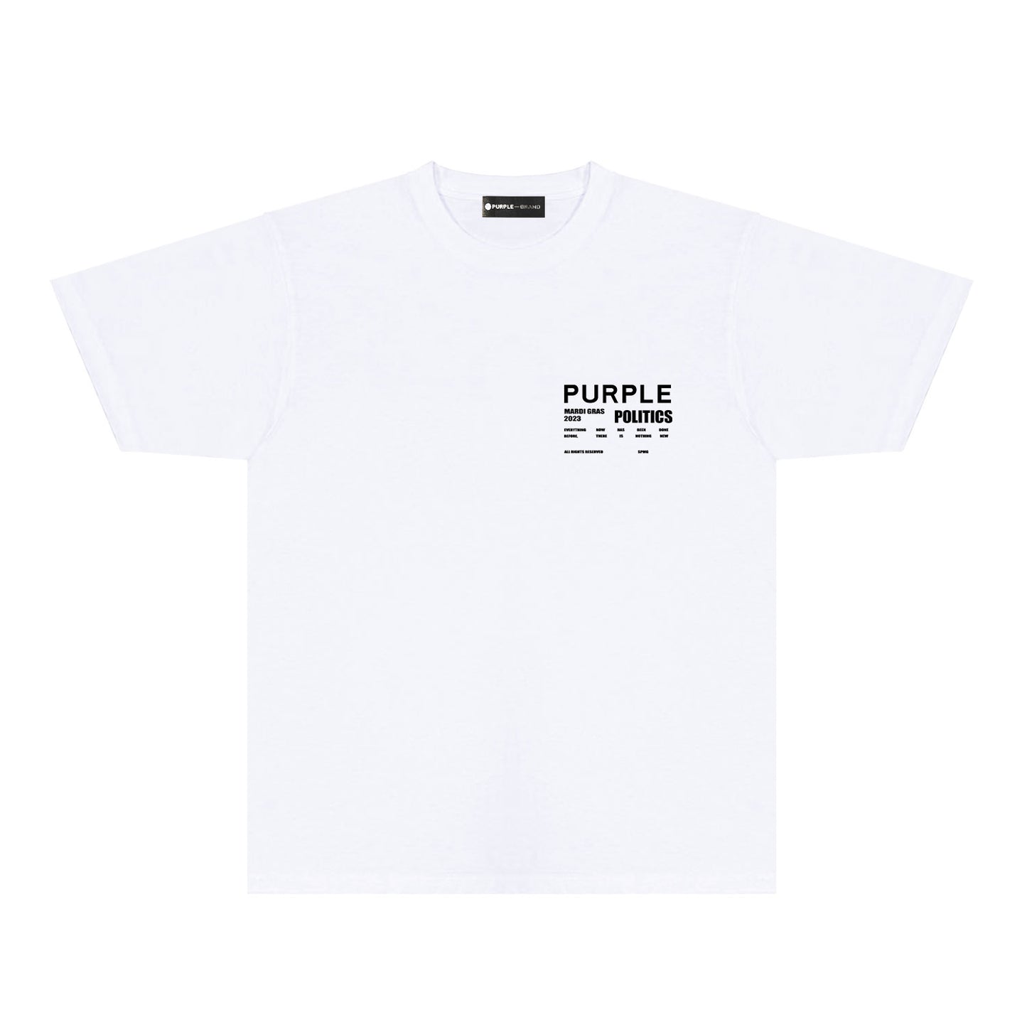 Purple Locomotive Graphic T-Shirt Short Sleeve Casual Streetwear Tee PUR098
