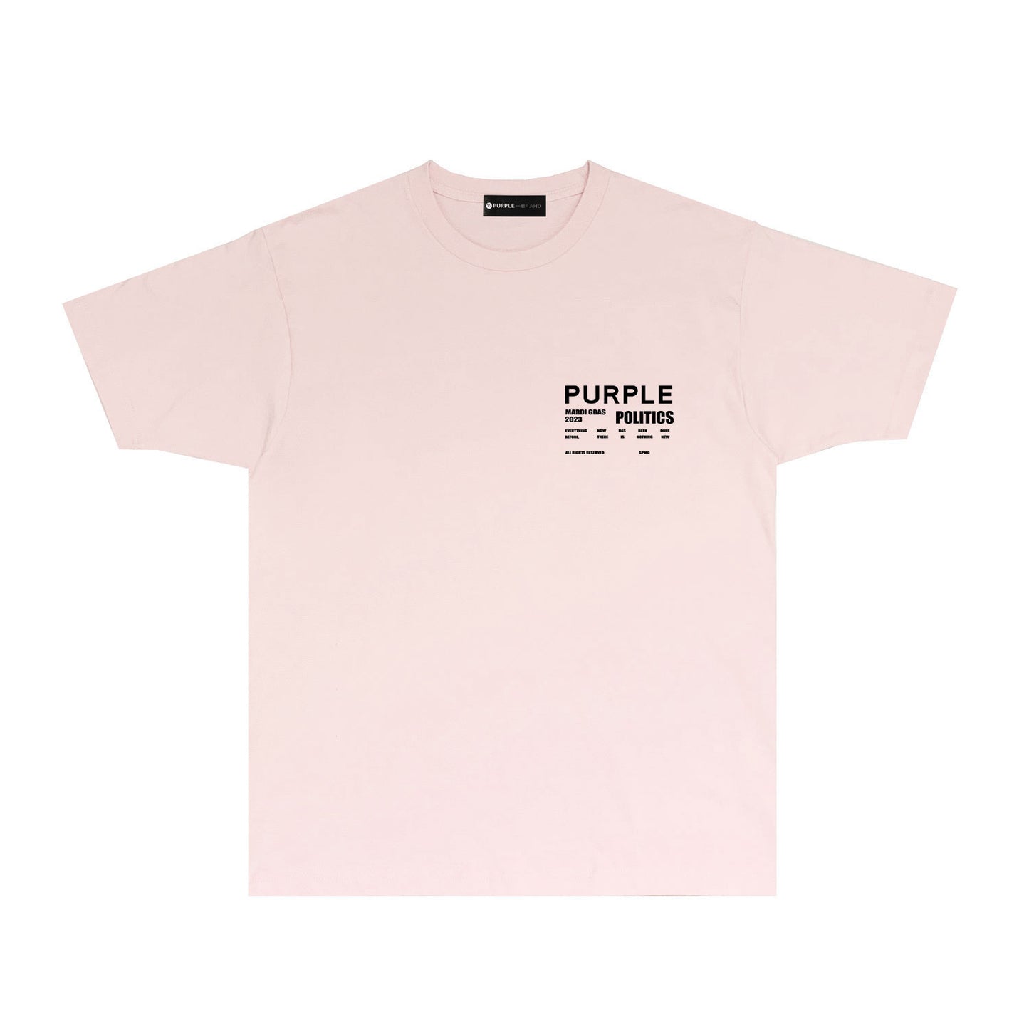 Purple Locomotive Graphic T-Shirt Short Sleeve Casual Streetwear Tee PUR098