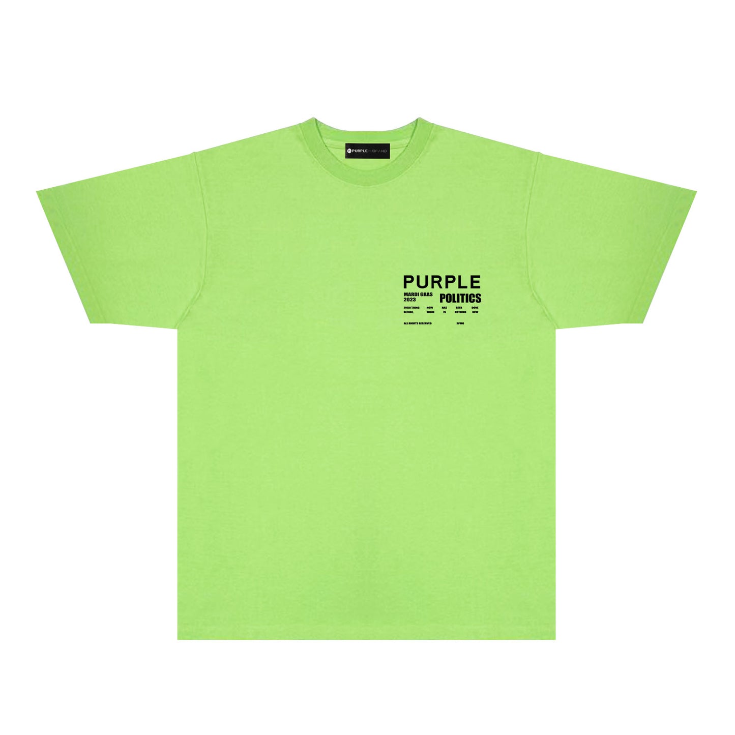 Purple Locomotive Graphic T-Shirt Short Sleeve Casual Streetwear Tee PUR098