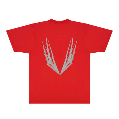 Purple Antler Graphic T-Shirt Short Sleeve Casual Streetwear Tee PUR100