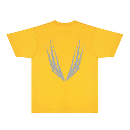 Purple Antler Graphic T-Shirt Short Sleeve Casual Streetwear Tee PUR100