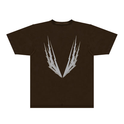 Purple Antler Graphic T-Shirt Short Sleeve Casual Streetwear Tee PUR100