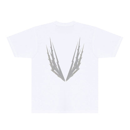 Purple Antler Graphic T-Shirt Short Sleeve Casual Streetwear Tee PUR100