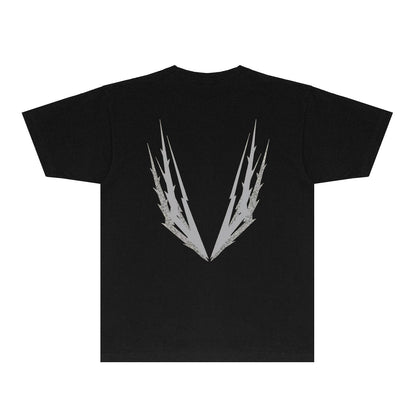 Purple Antler Graphic T-Shirt Short Sleeve Casual Streetwear Tee PUR100