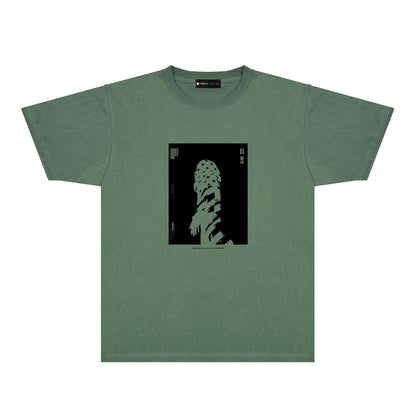 Purple Five Star Phantom Graphic T-Shirt Short Sleeve Casual Streetwear Tee PUR109