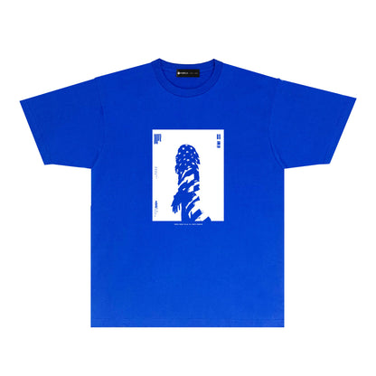 Purple Five Star Phantom Graphic T-Shirt Short Sleeve Casual Streetwear Tee PUR109